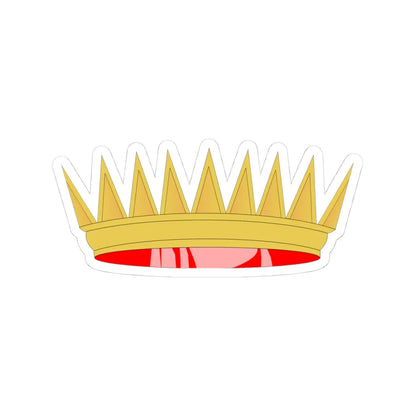 Italian colonies crown (Italy) (Coat of Arms) STICKER Vinyl Kiss-Cut Decal 4 Inch White - The Sticker Space