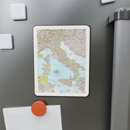 Italy (1961) (Map) Refrigerator Magnet-The Sticker Space