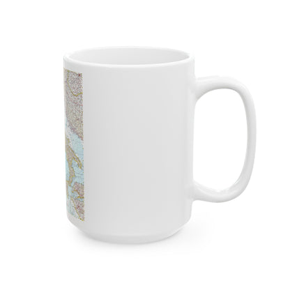 Italy (1961) (Map) White Coffee Mug-The Sticker Space