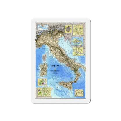 Italy (1995) (Map) Refrigerator Magnet 5 Inch - The Sticker Space