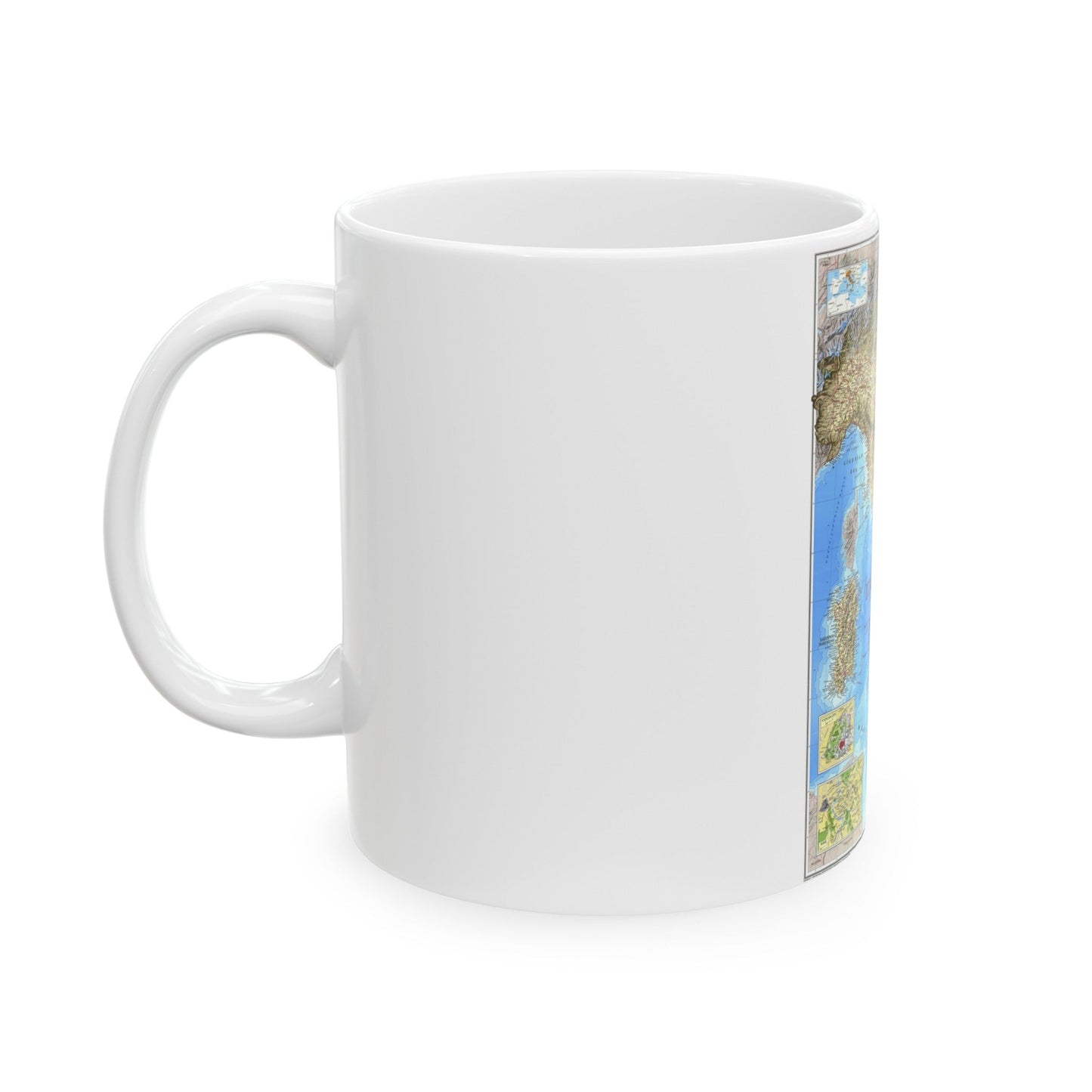 Italy (1995) (Map) White Coffee Mug-The Sticker Space