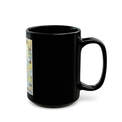 Italy - A Traveller's Map 1 (1970) (Map) Black Coffee Mug-The Sticker Space