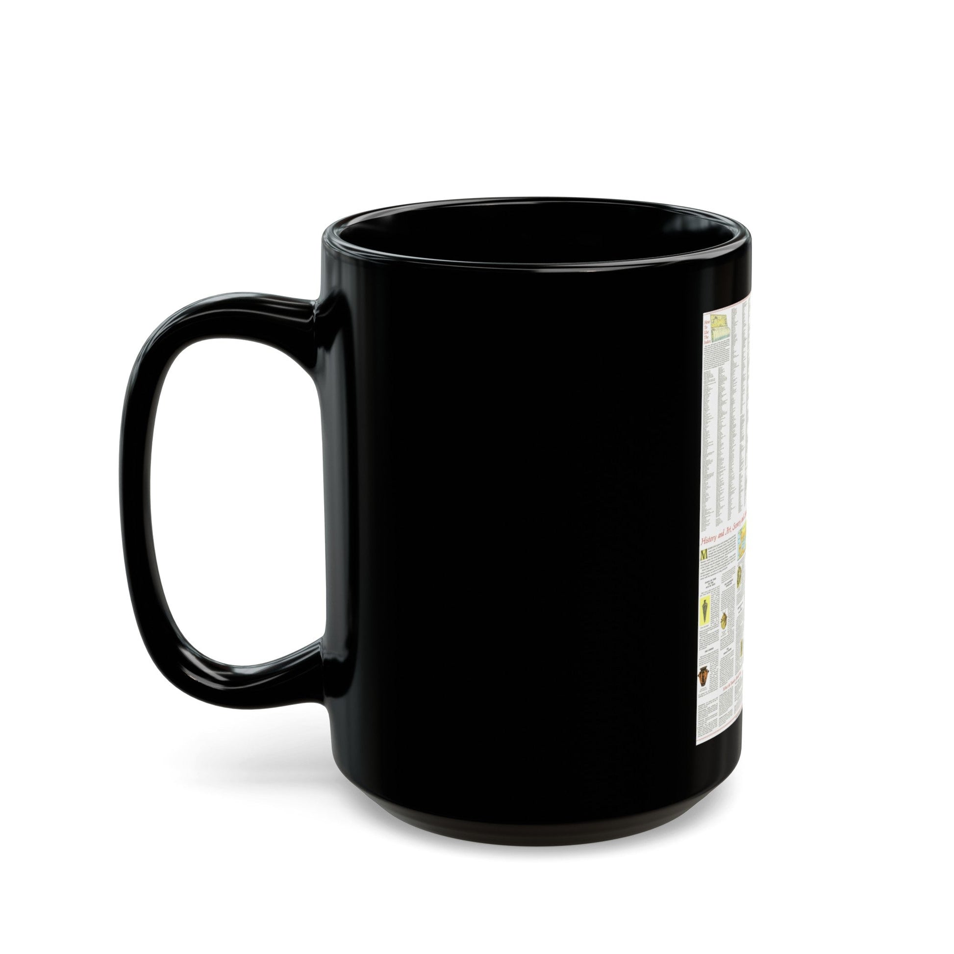 Italy - A Traveller's Map 2 (1970) (Map) Black Coffee Mug-The Sticker Space