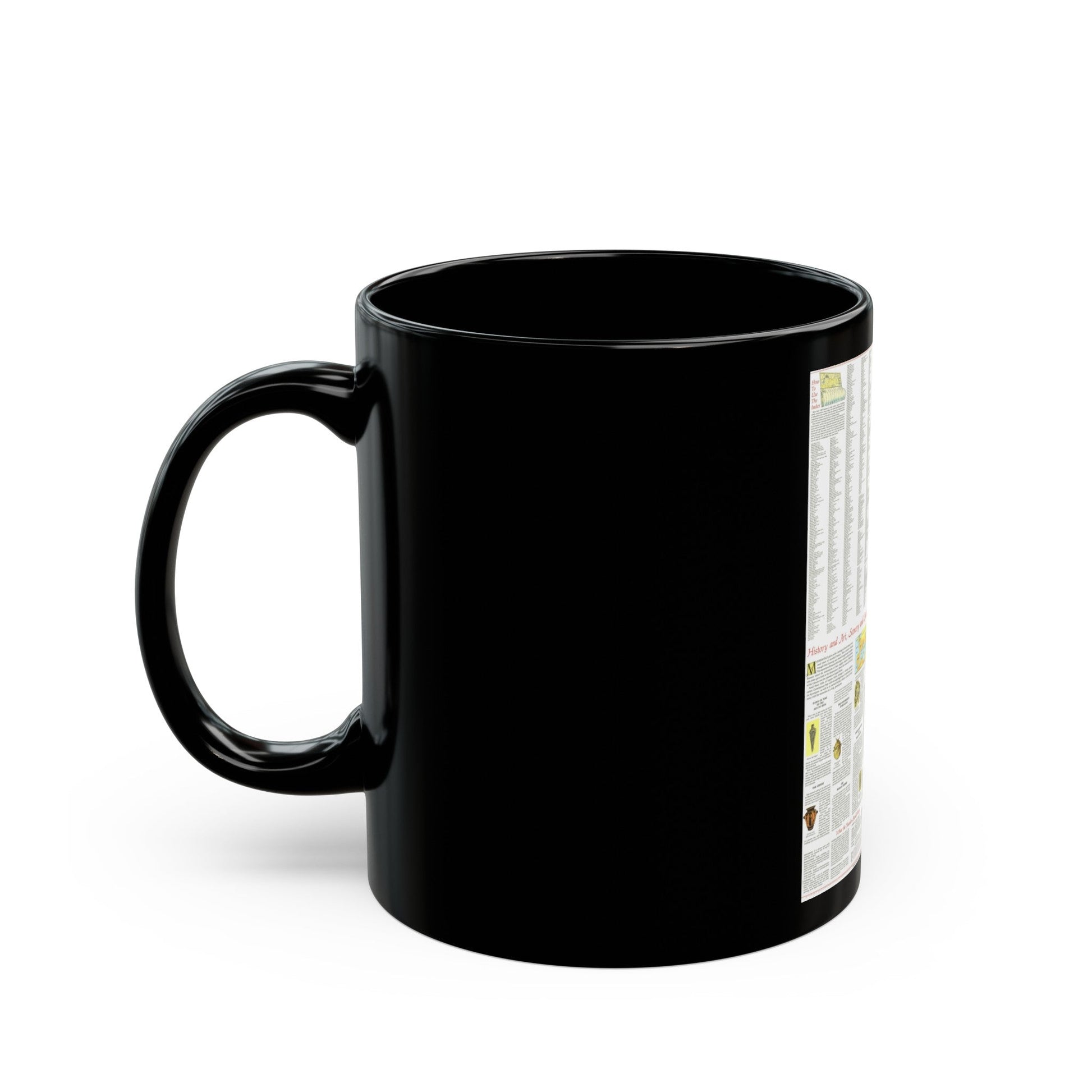 Italy - A Traveller's Map 2 (1970) (Map) Black Coffee Mug-The Sticker Space