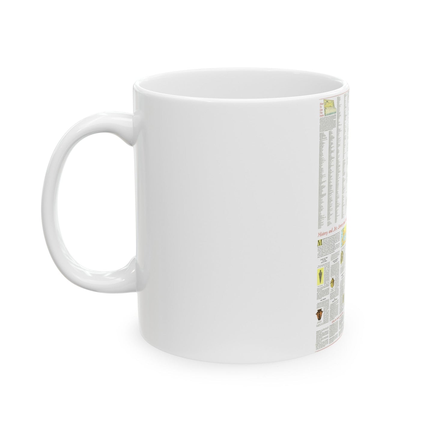 Italy - A Traveller's Map 2 (1970) (Map) White Coffee Mug-The Sticker Space