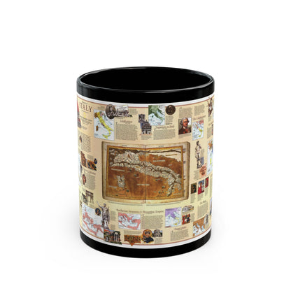 Italy - Historical (1995) (Map) Black Coffee Mug-11oz-The Sticker Space