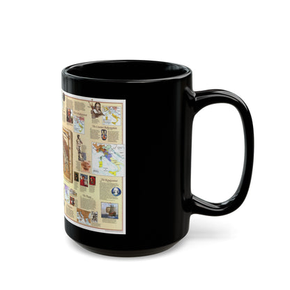 Italy - Historical (1995) (Map) Black Coffee Mug-The Sticker Space