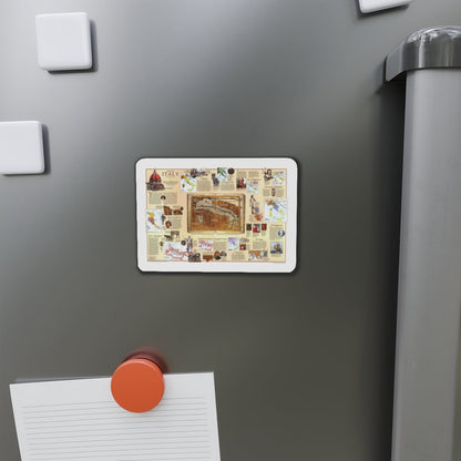 Italy - Historical (1995) (Map) Refrigerator Magnet-The Sticker Space