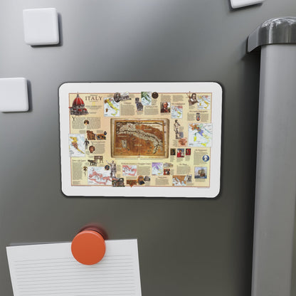 Italy - Historical (1995) (Map) Refrigerator Magnet-The Sticker Space