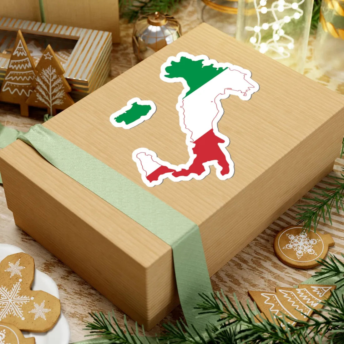 Italy looking like the flag (Italy) STICKER Vinyl Kiss-Cut Decal - The Sticker Space
