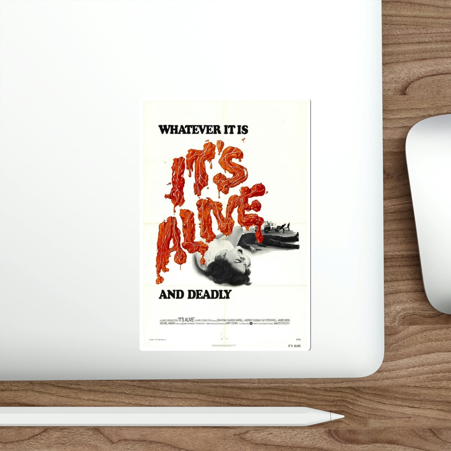 It's Alive 1974 2 Movie Poster STICKER Vinyl Die-Cut Decal-The Sticker Space