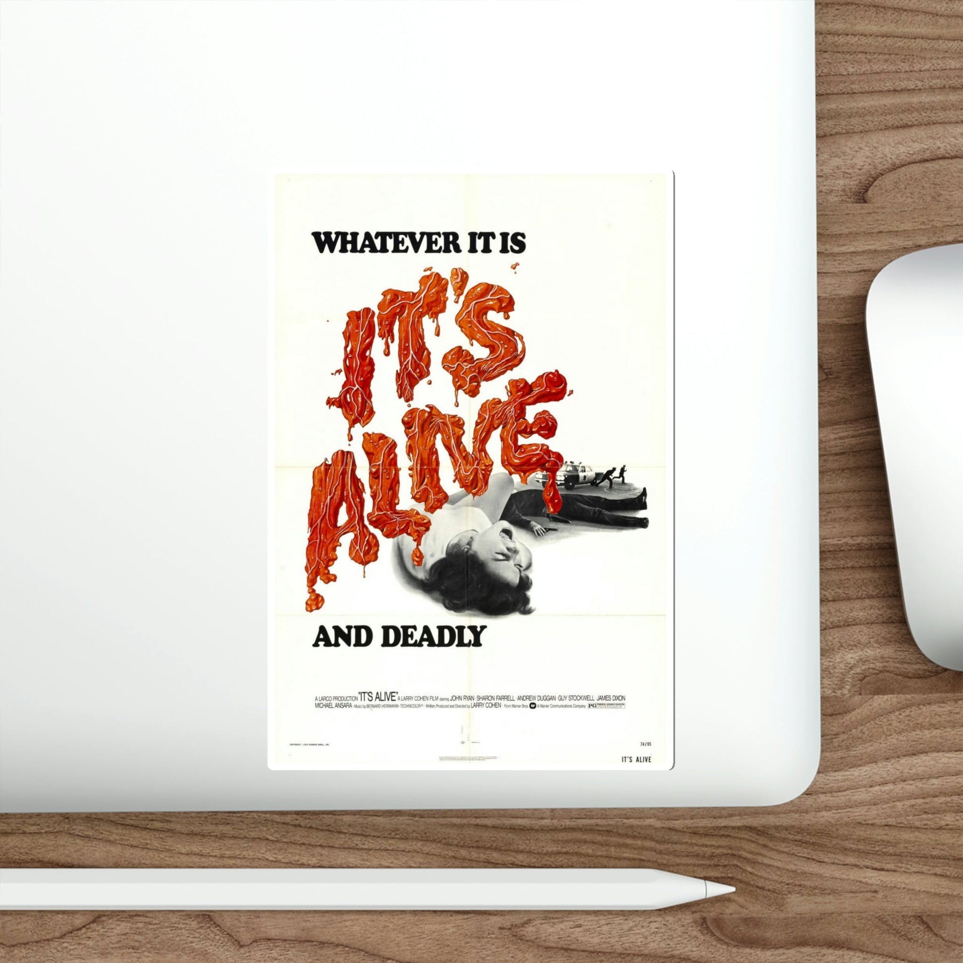 It's Alive 1974 2 Movie Poster STICKER Vinyl Die-Cut Decal-The Sticker Space