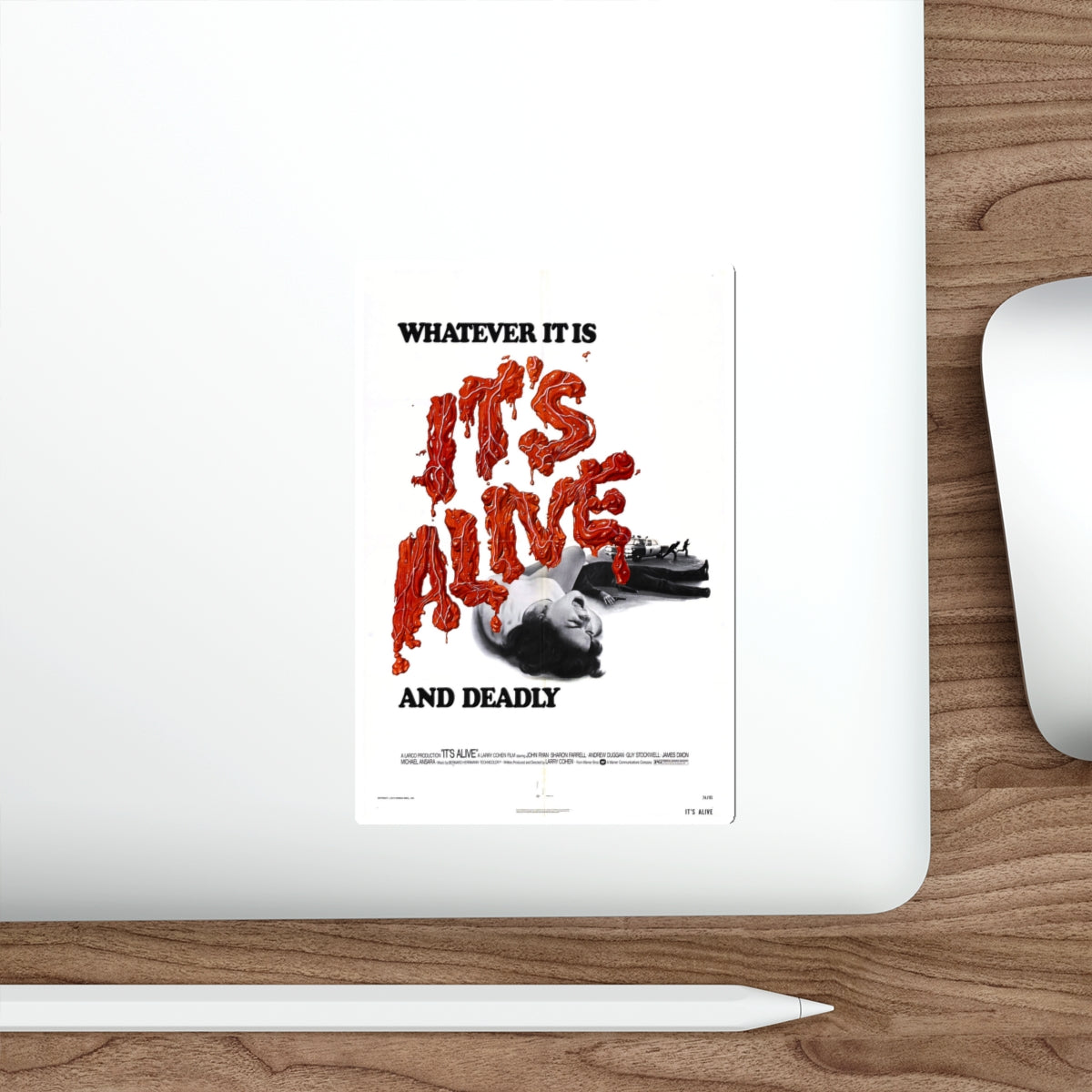 IT'S ALIVE (2) 1974 Movie Poster STICKER Vinyl Die-Cut Decal-The Sticker Space