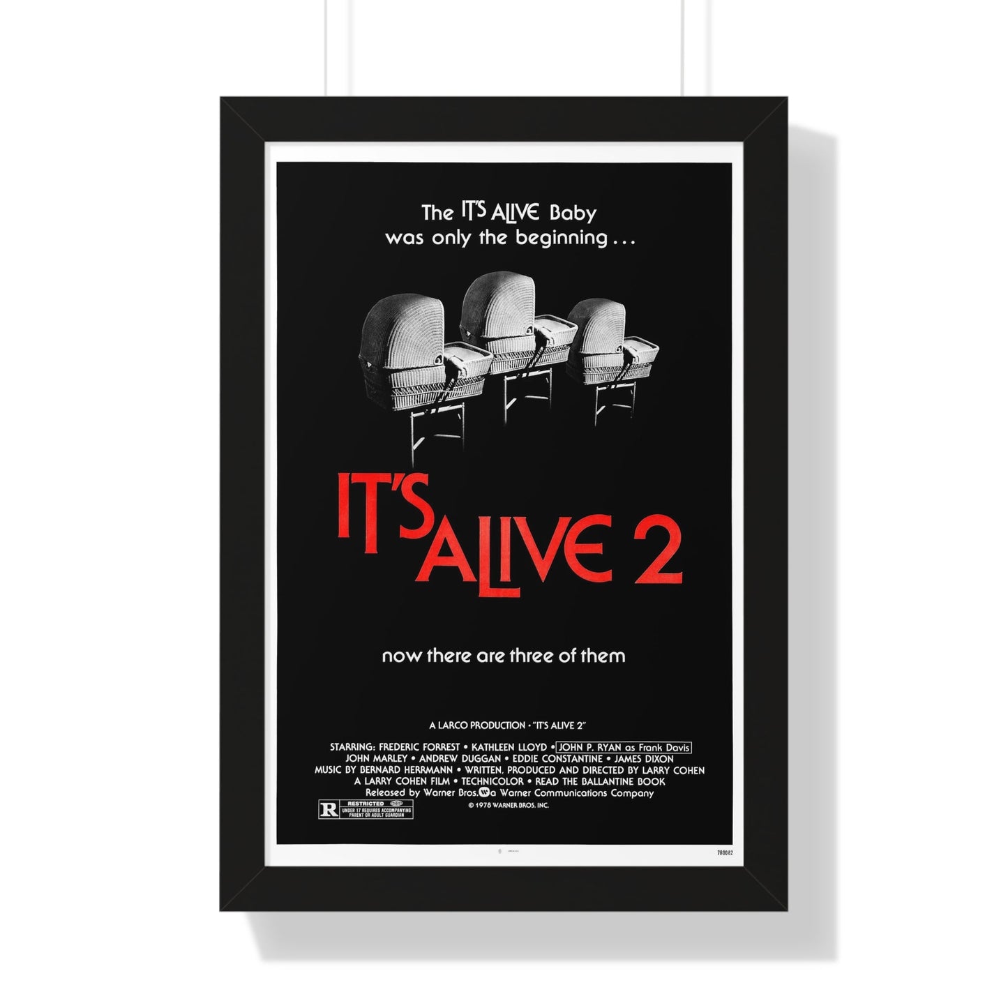 IT'S ALIVE 2 (IT LIVES AGAIN) 1978 - Framed Movie Poster-16″ x 24″-The Sticker Space