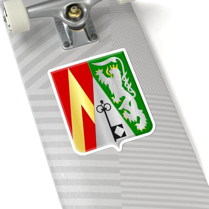 Ittre wapen (Belgium) (Coat of Arms) STICKER Vinyl Kiss-Cut Decal - The Sticker Space