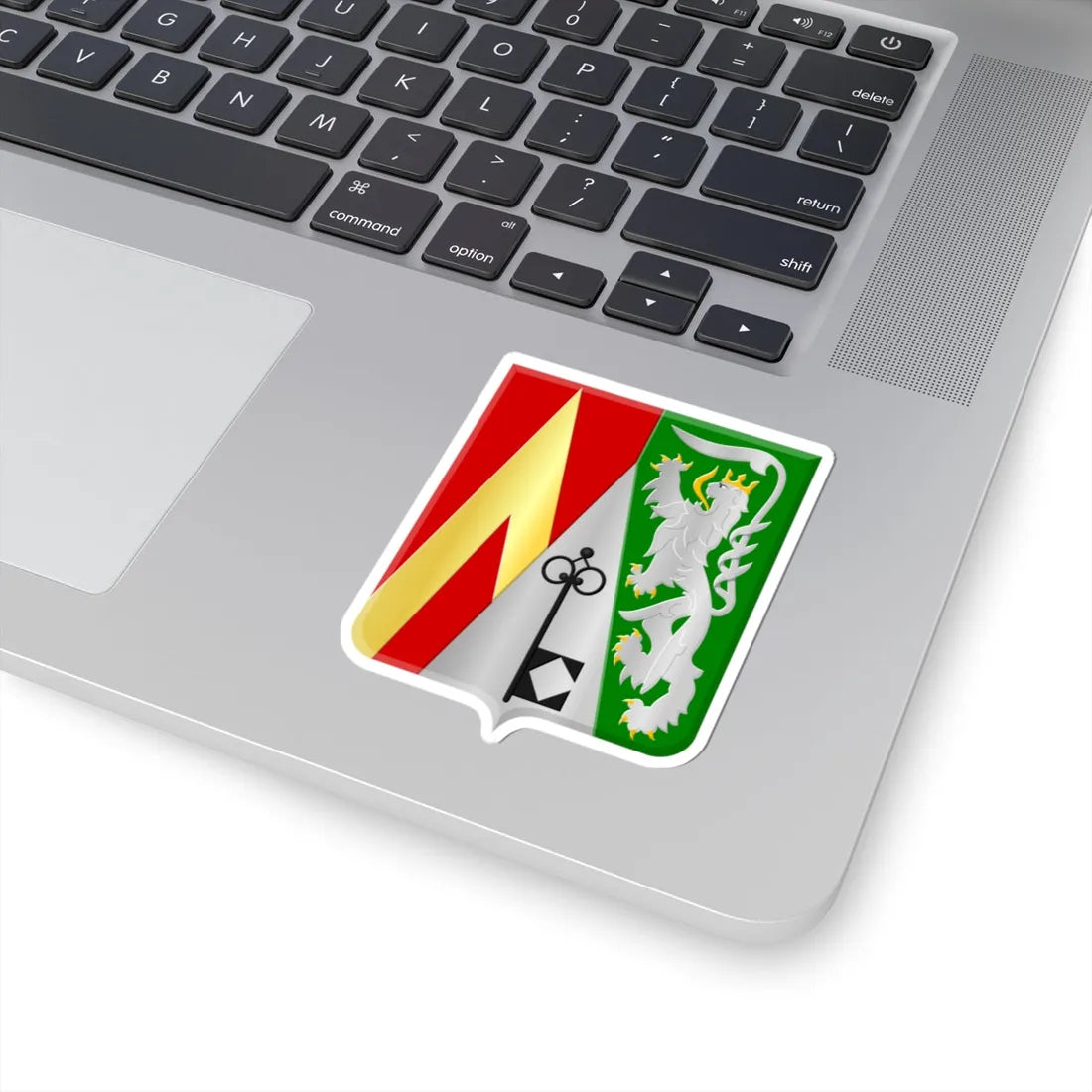Ittre wapen (Belgium) (Coat of Arms) STICKER Vinyl Kiss-Cut Decal - The Sticker Space