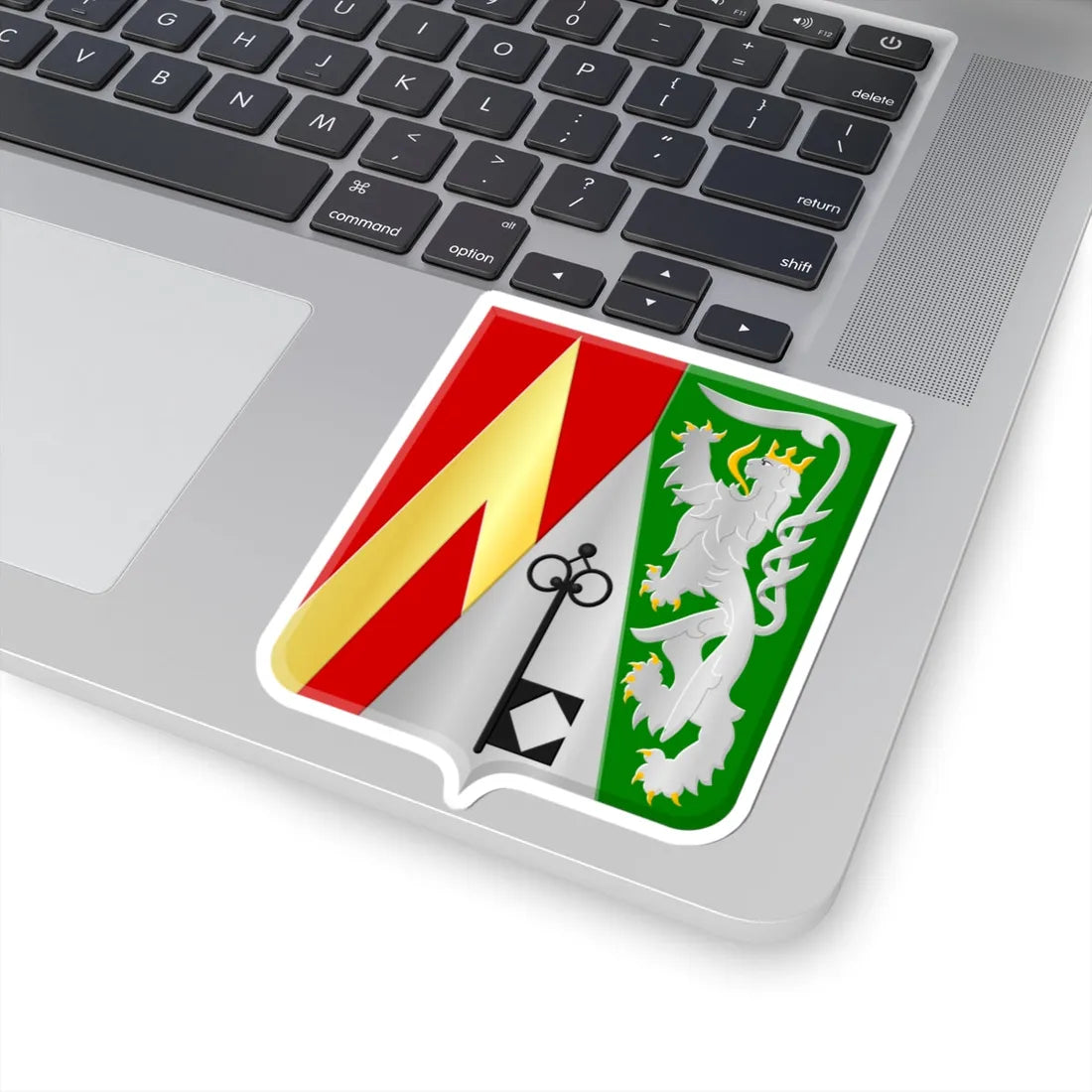 Ittre wapen (Belgium) (Coat of Arms) STICKER Vinyl Kiss-Cut Decal - The Sticker Space