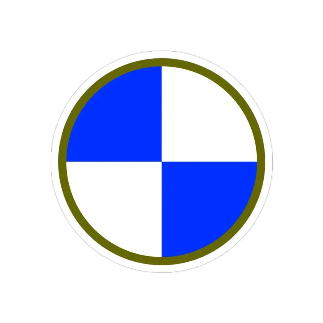 IV Corps (U.S. Army) REVERSE PRINT Transparent Die-Cut STICKER 2 Inch Die-Cut Transparent - The Sticker Space