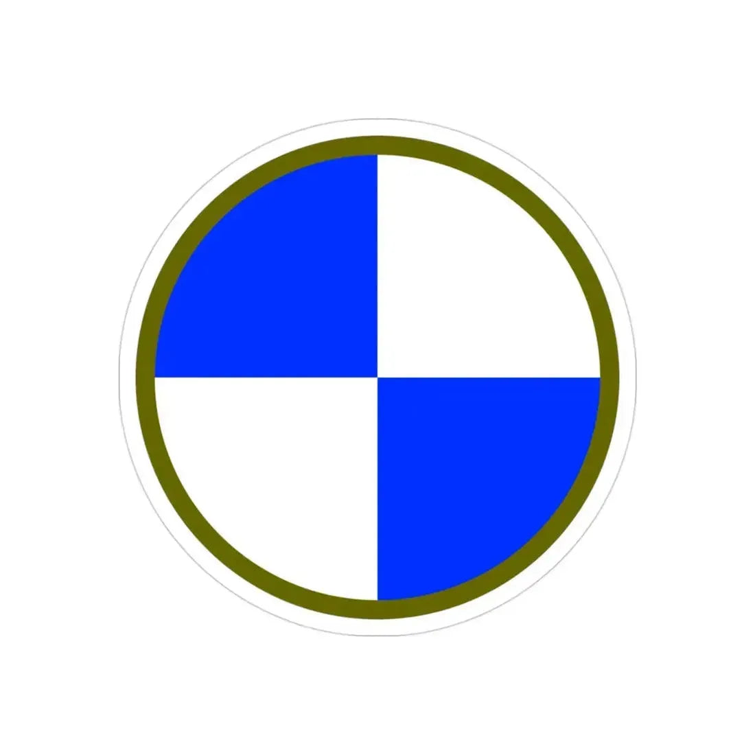 IV Corps (U.S. Army) REVERSE PRINT Transparent Die-Cut STICKER 3 Inch Die-Cut Transparent - The Sticker Space