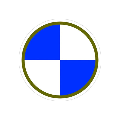 IV Corps (U.S. Army) REVERSE PRINT Transparent Die-Cut STICKER 3 Inch Die-Cut Transparent - The Sticker Space