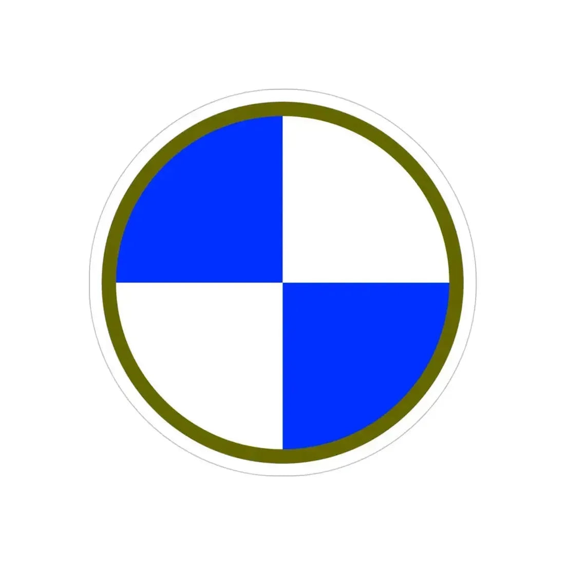 IV Corps (U.S. Army) REVERSE PRINT Transparent Die-Cut STICKER 4 Inch Die-Cut Transparent - The Sticker Space