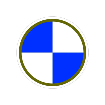 IV Corps (U.S. Army) REVERSE PRINT Transparent Die-Cut STICKER 4 Inch Die-Cut Transparent - The Sticker Space