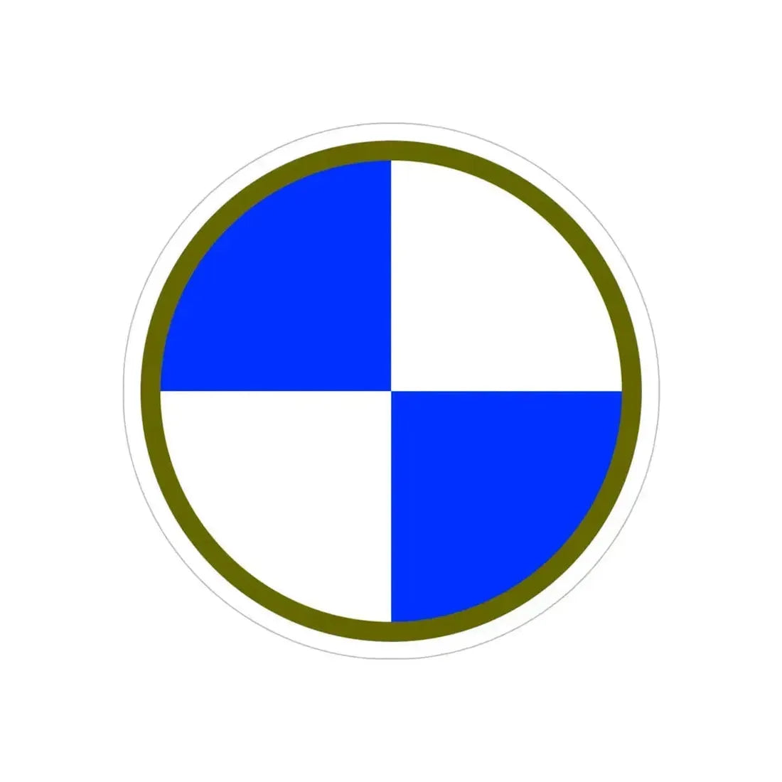 IV Corps (U.S. Army) REVERSE PRINT Transparent Die-Cut STICKER 5 Inch Die-Cut Transparent - The Sticker Space