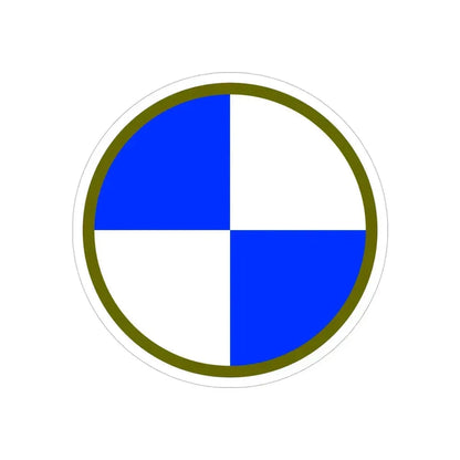 IV Corps (U.S. Army) REVERSE PRINT Transparent Die-Cut STICKER 5 Inch Die-Cut Transparent - The Sticker Space