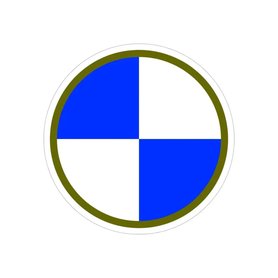 IV Corps (U.S. Army) REVERSE PRINT Transparent Die-Cut STICKER 6 Inch Die-Cut Transparent - The Sticker Space