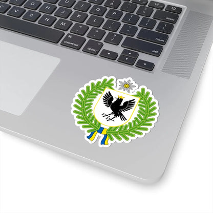 Ivano-Frankivsk Oblast-COA (Ukraine) (Coat of Arms) STICKER Vinyl Kiss-Cut Decal - The Sticker Space