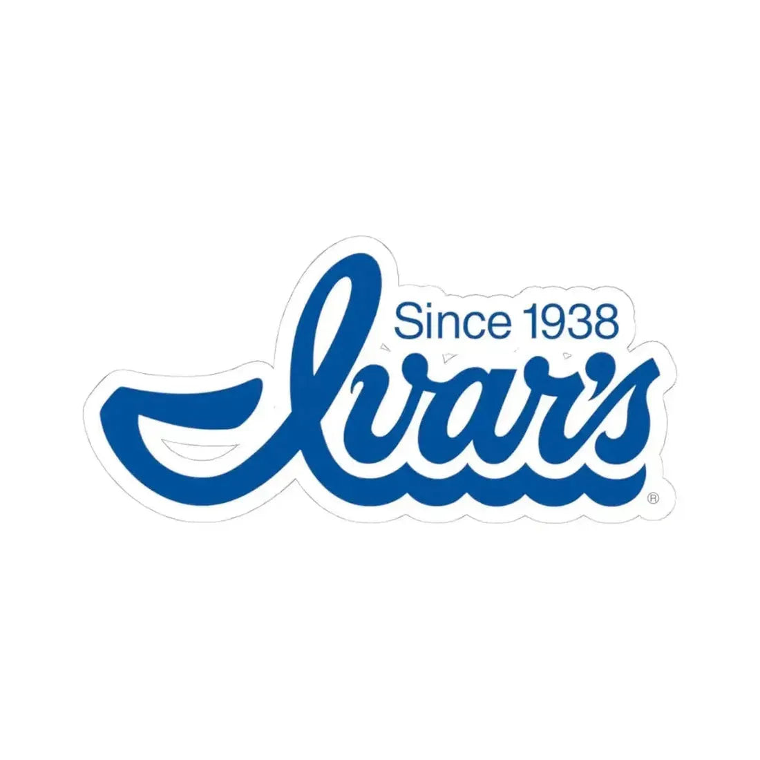 Ivar's (Logo) STICKER Vinyl Kiss-Cut Decal 4 Inch White - The Sticker Space