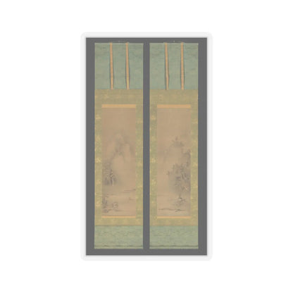Iwasa Matabei (Iwasa Matabē) - Eight Views of Xiao and Xiang - ca. 1640s v1 - STICKER Vinyl Kiss-Cut Decal