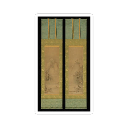 Iwasa Matabei (Iwasa Matabē) - Eight Views of Xiao and Xiang - ca. 1640s v1 - STICKER Vinyl Kiss-Cut Decal
