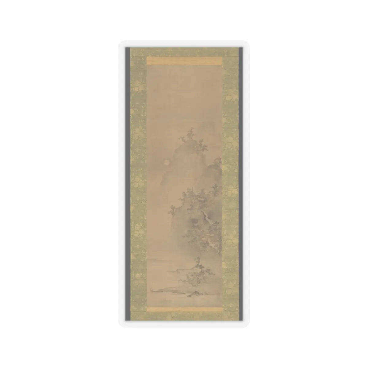 Iwasa Matabei (Iwasa Matabē) - Eight Views of Xiao and Xiang - ca. 1640s v2 - STICKER Vinyl Kiss-Cut Decal