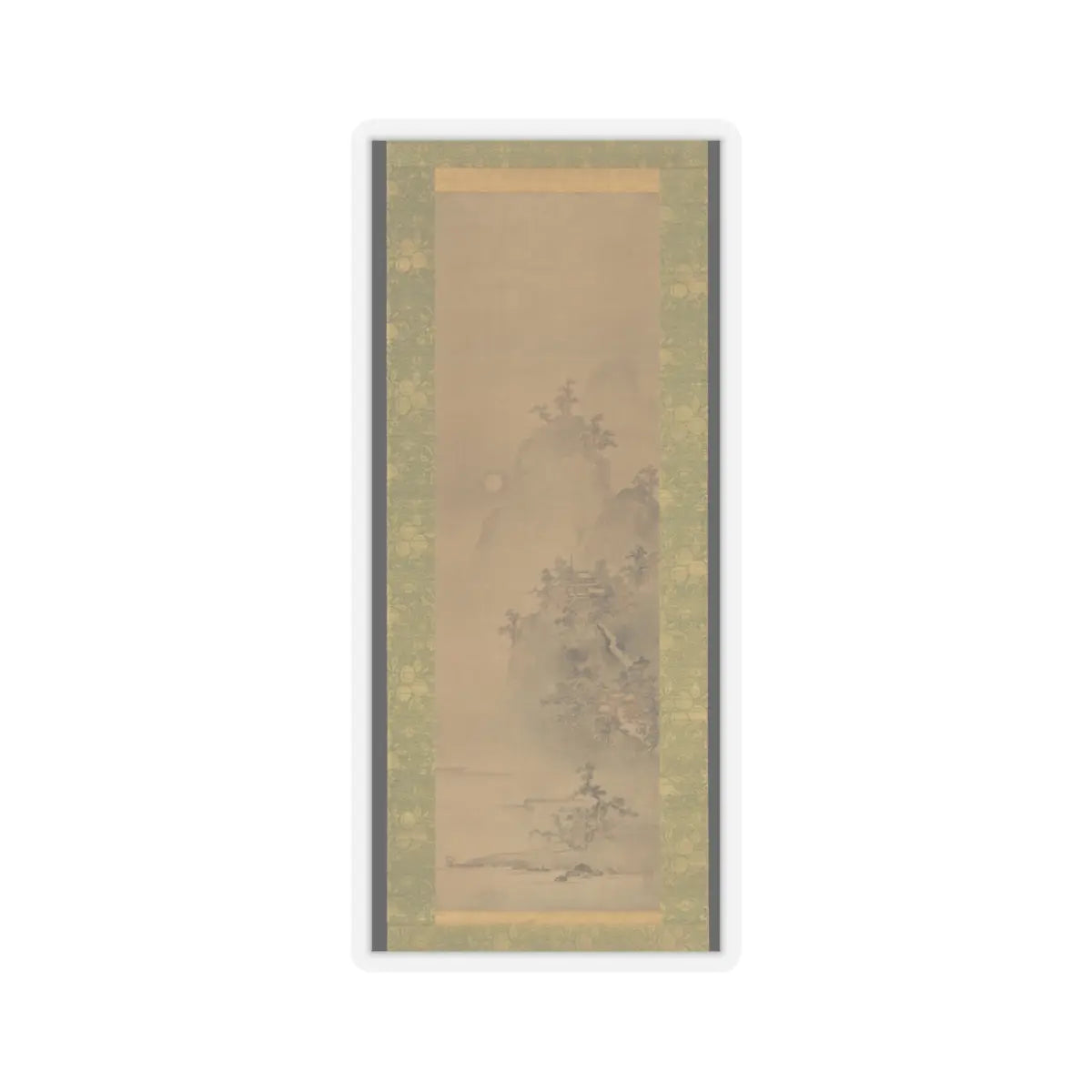 Iwasa Matabei (Iwasa Matabē) - Eight Views of Xiao and Xiang - ca. 1640s v2 - STICKER Vinyl Kiss-Cut Decal