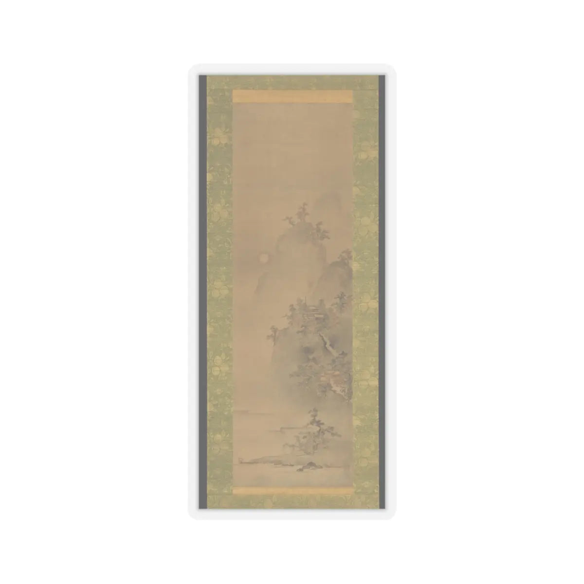 Iwasa Matabei (Iwasa Matabē) - Eight Views of Xiao and Xiang - ca. 1640s v2 - STICKER Vinyl Kiss-Cut Decal