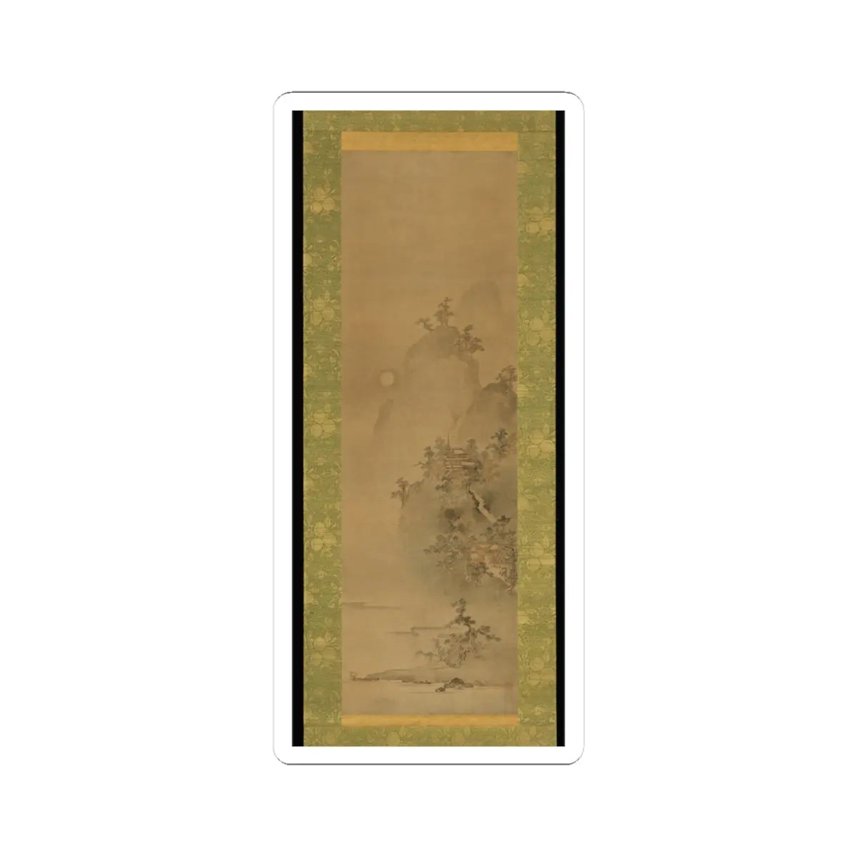 Iwasa Matabei (Iwasa Matabē) - Eight Views of Xiao and Xiang - ca. 1640s v2 - STICKER Vinyl Kiss-Cut Decal