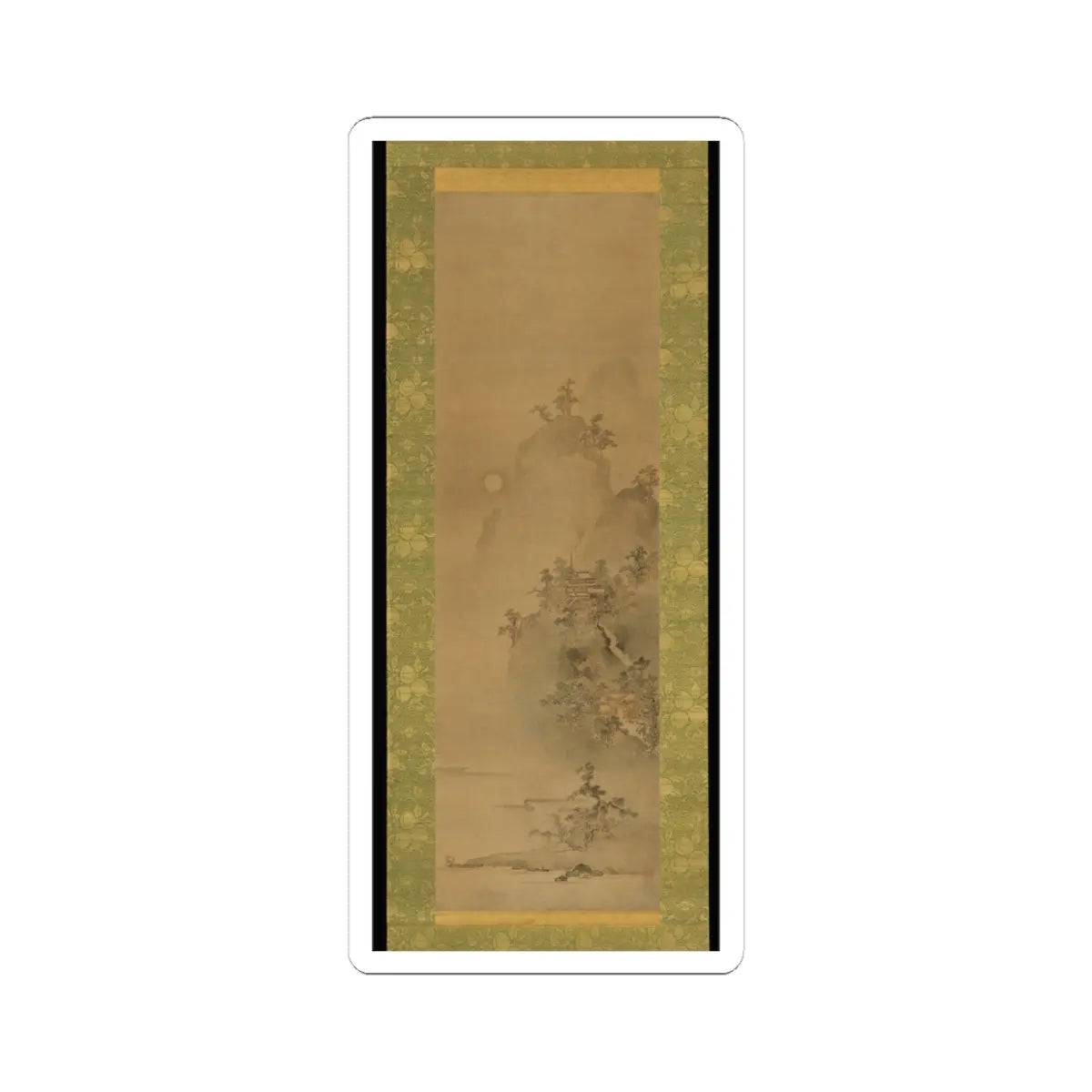 Iwasa Matabei (Iwasa Matabē) - Eight Views of Xiao and Xiang - ca. 1640s v2 - STICKER Vinyl Kiss-Cut Decal