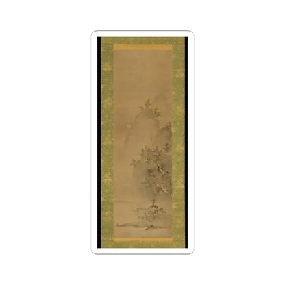 Iwasa Matabei (Iwasa Matabē) - Eight Views of Xiao and Xiang - ca. 1640s v2 - STICKER Vinyl Kiss-Cut Decal
