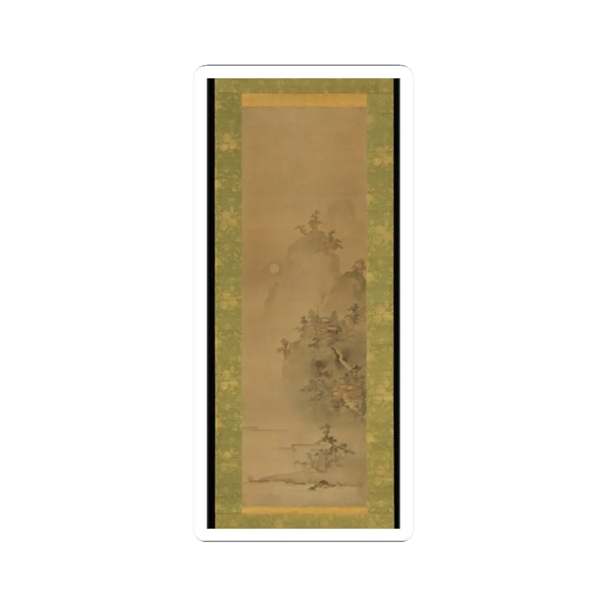Iwasa Matabei (Iwasa Matabē) - Eight Views of Xiao and Xiang - ca. 1640s v2 - STICKER Vinyl Kiss-Cut Decal