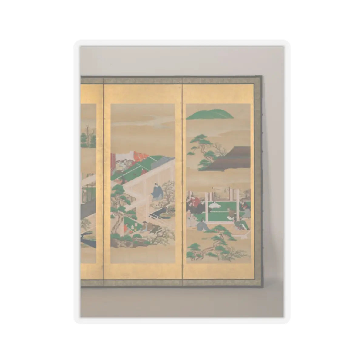 Iwasa school - The Tale of Genji - late 17th–early 18th century v2 - STICKER Vinyl Kiss-Cut Decal