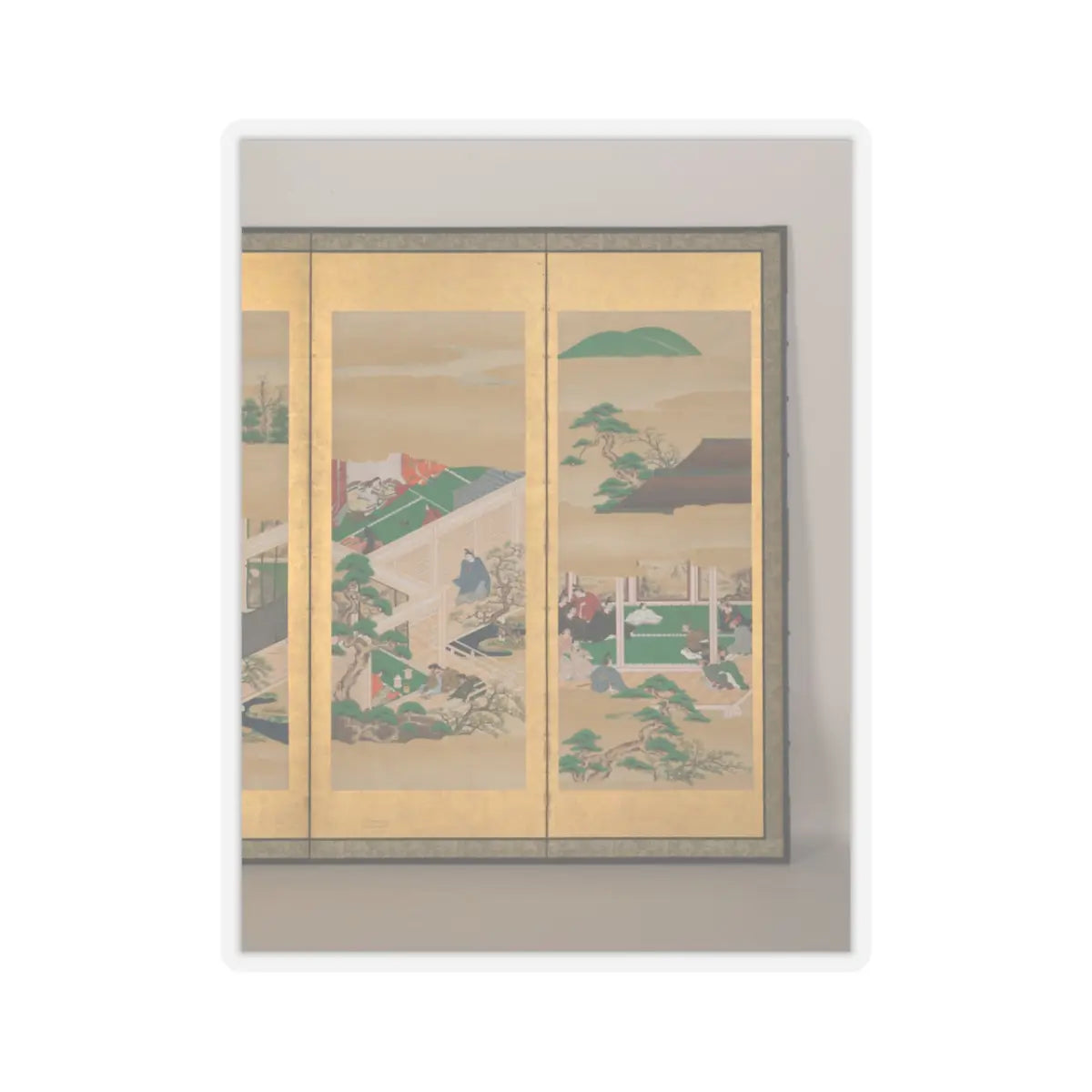 Iwasa school - The Tale of Genji - late 17th–early 18th century v2 - STICKER Vinyl Kiss-Cut Decal