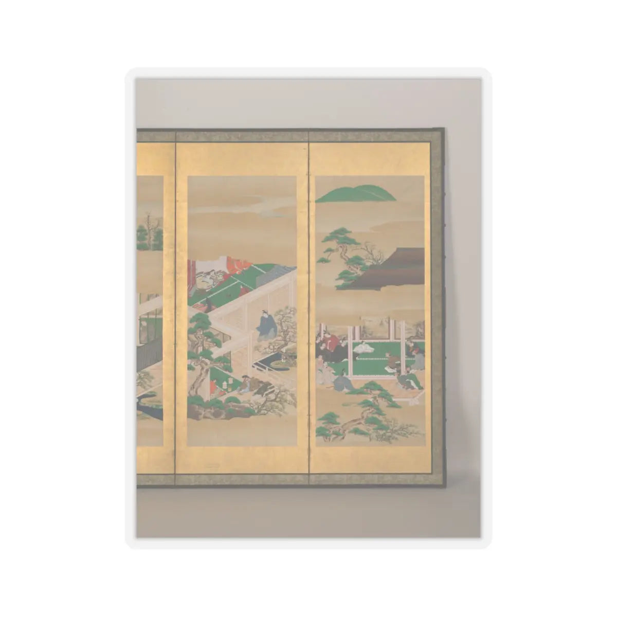 Iwasa school - The Tale of Genji - late 17th–early 18th century v2 - STICKER Vinyl Kiss-Cut Decal