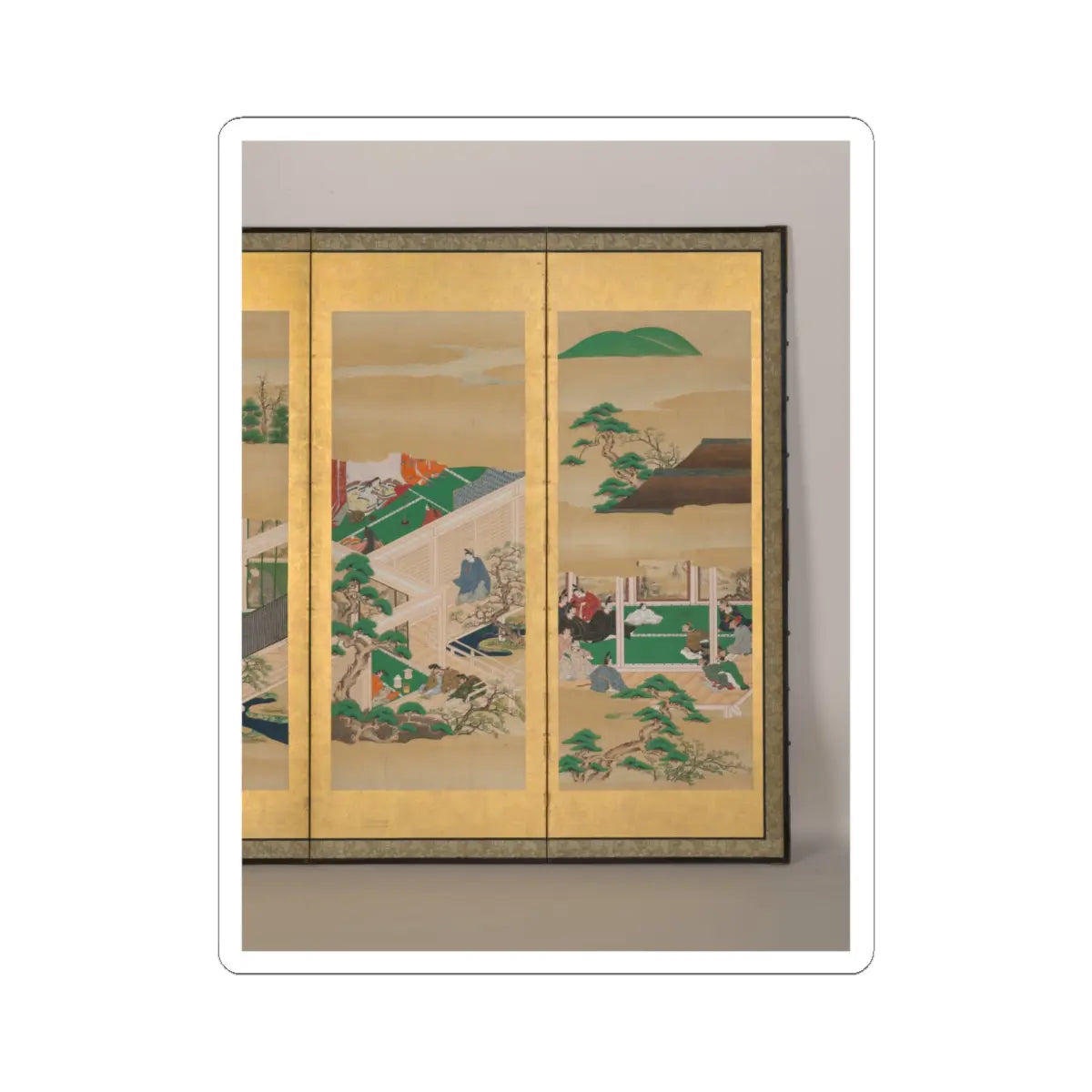 Iwasa school - The Tale of Genji - late 17th–early 18th century v2 - STICKER Vinyl Kiss-Cut Decal
