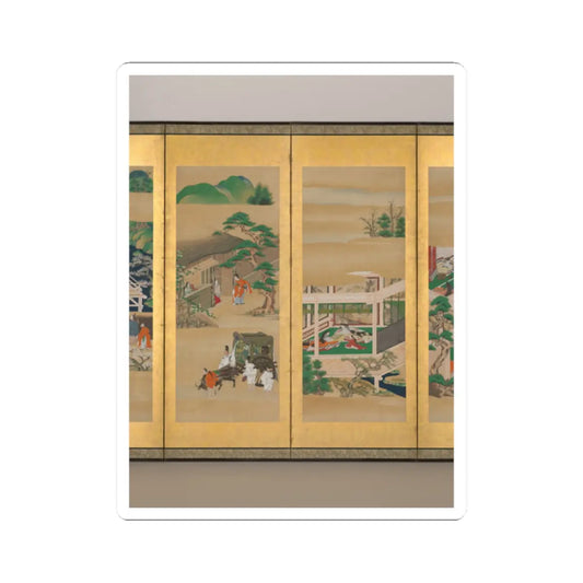 Iwasa school - The Tale of Genji - late 17th–early 18th century v3 - STICKER Vinyl Kiss-Cut Decal