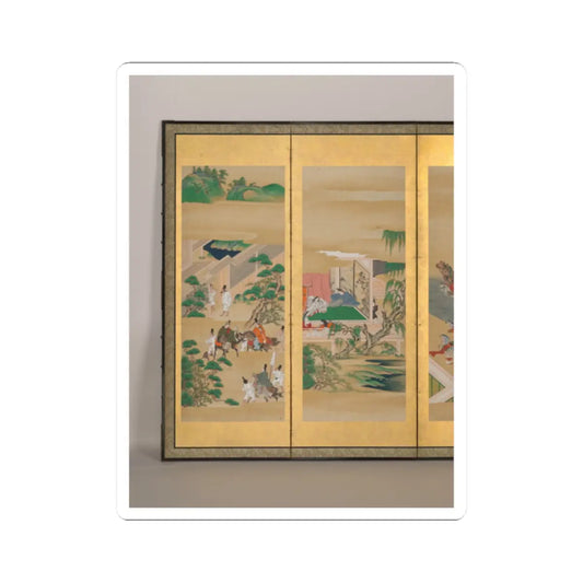 Iwasa school - The Tale of Genji - late 17th–early 18th century v8 - STICKER Vinyl Kiss-Cut Decal