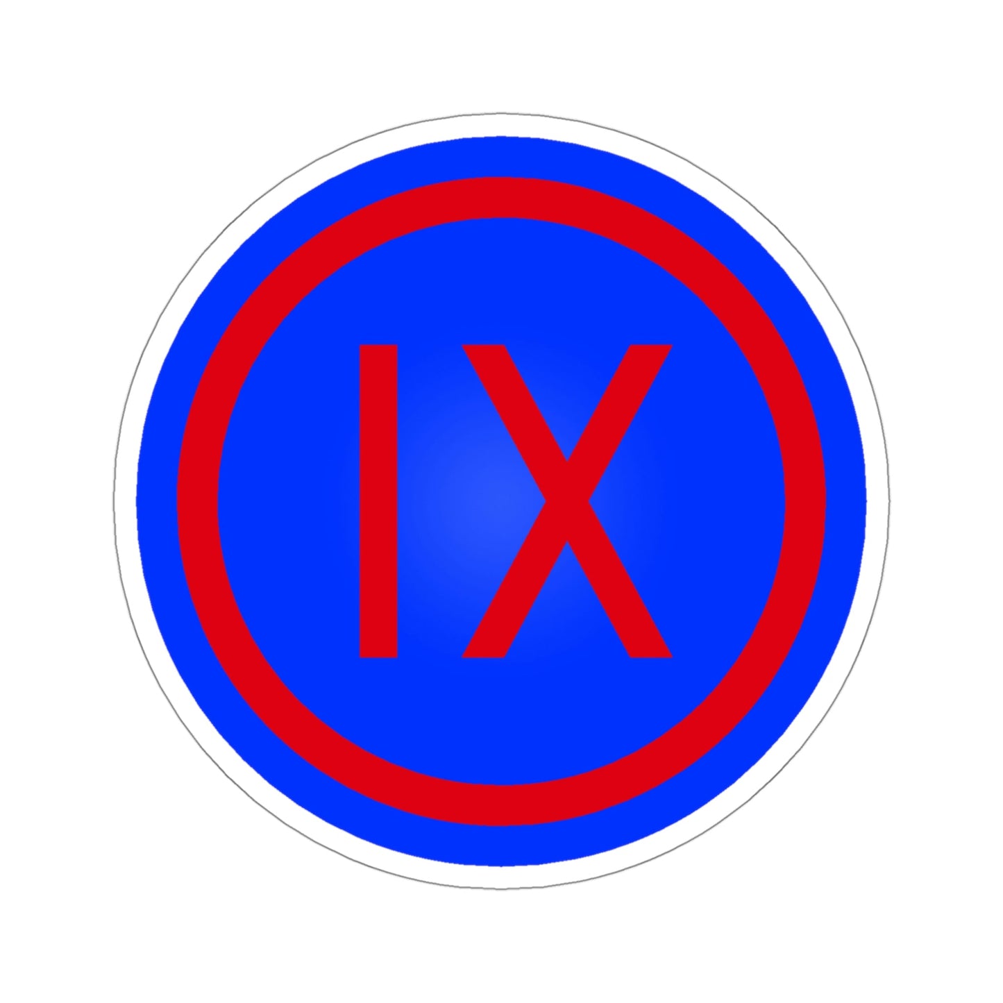 IX Corps (U.S. Army) STICKER Vinyl Die-Cut Decal-4 Inch-The Sticker Space