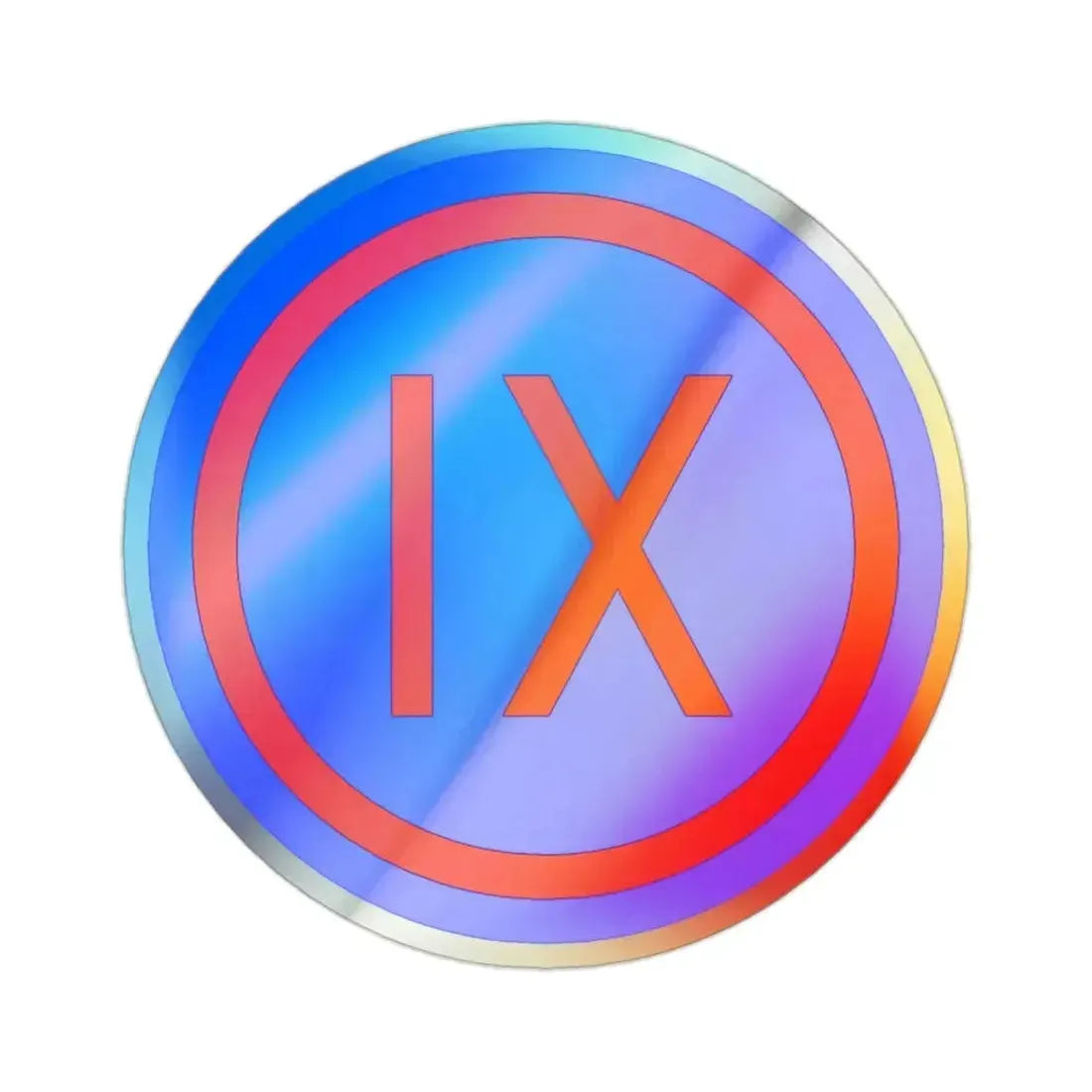 IX Corps (U.S. Army) Holographic STICKER Die-Cut Vinyl Decal 2 Inch Holographic - The Sticker Space