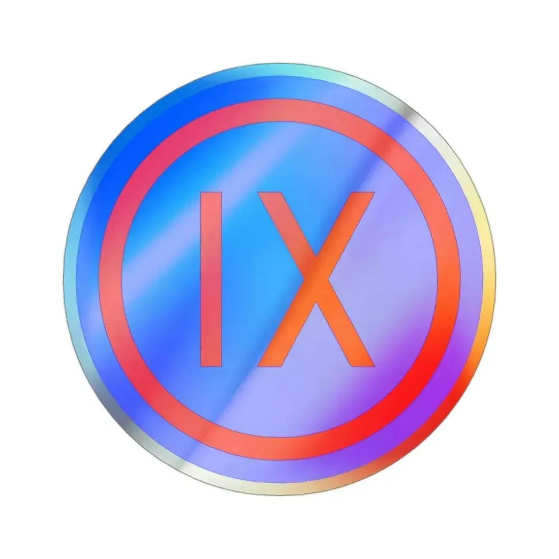 IX Corps (U.S. Army) Holographic STICKER Die-Cut Vinyl Decal 3 Inch Holographic - The Sticker Space