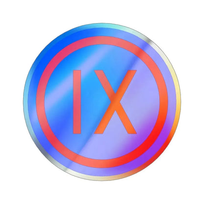 IX Corps (U.S. Army) Holographic STICKER Die-Cut Vinyl Decal - The Sticker Space